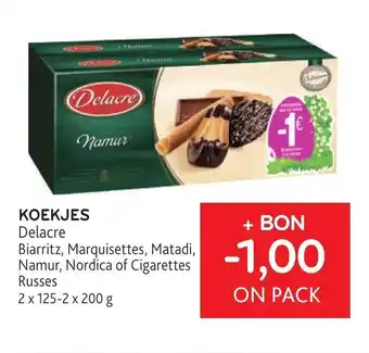 Delacre koekjes 2 x 125 - 2 x 200g