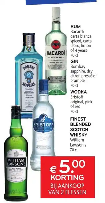 Bacardi carta blanca Rum 70cl