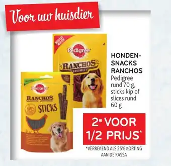 Alvo Pedigree hondensnacks ranchos 60g aanbieding