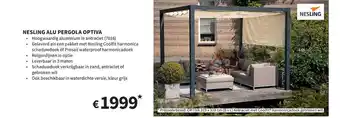 Nesling alu pergola optiva