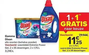 Hyper Carrefour Gamma dixan aanbieding