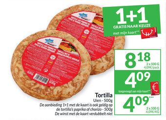 Intermarché Tortilla uien- 500g aanbieding