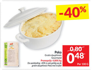 Intermarché Peka gratin dauphinois gourmand per 100g aanbieding