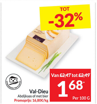 Intermarché Val-dieu per 100g aanbieding