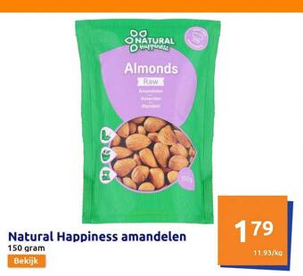Action Natural happiness amandelen aanbieding