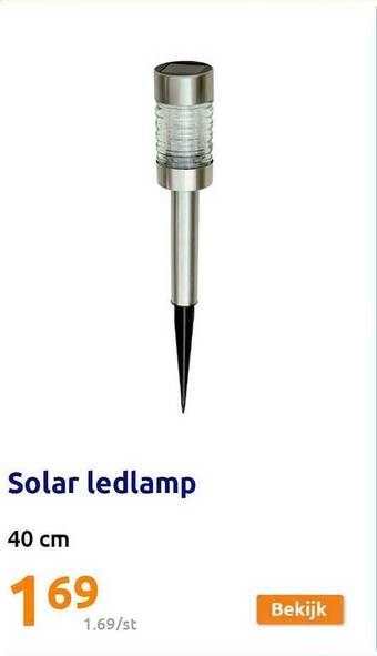 Action Solar ledlamp aanbieding