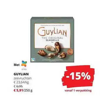 Spar Colruyt Guylian zeevruchten aanbieding