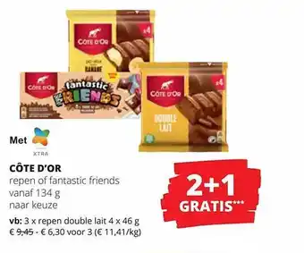 Spar Colruyt Côte d'or repen of fantastic friends aanbieding