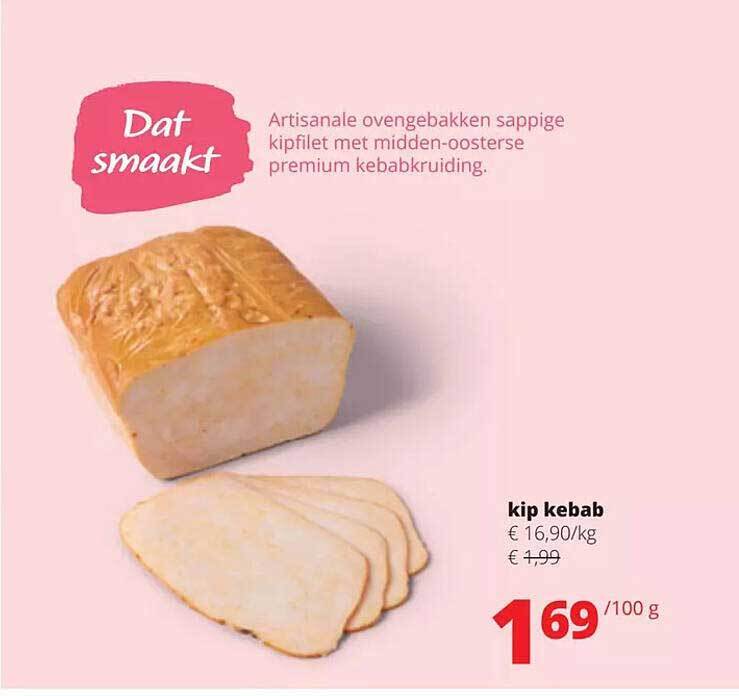 Spar Colruyt Kip kebab aanbieding