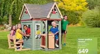Fun Houten speelhuis victorian aanbieding