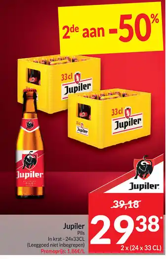 Intermarché Jupiler pils 2 x (24 x 33 cl) aanbieding