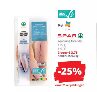 Gerookte forelfilet 125 g