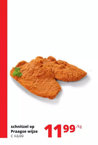 Spar Colruyt Schnitzel op Praagse wijze aanbieding