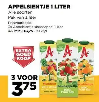 Jumbo Appelsientje sinaasappel 1 liter aanbieding