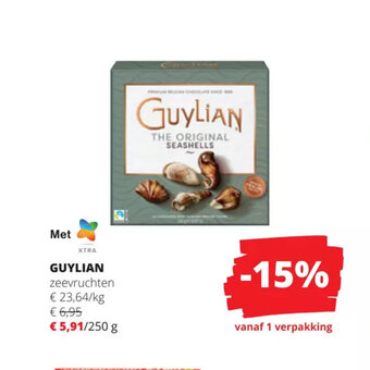 Spar Colruyt Guylian 250 g aanbieding