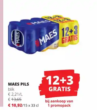 Spar Colruyt Maes Pils 15x33 cl aanbieding