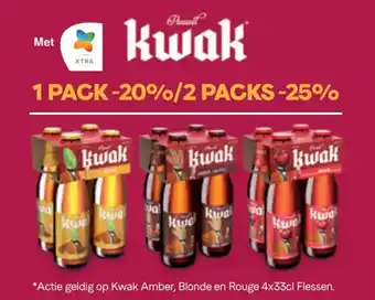 Kwak Amber, Blonde en Rouge 4x33 cl flessen