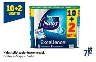 Makro Nalys toiletpapier aanbieding