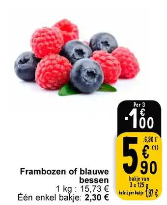 Cora Frambozen of blauwe bessen 3x125G aanbieding