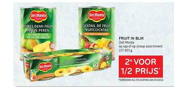 Fruit in blik del monte