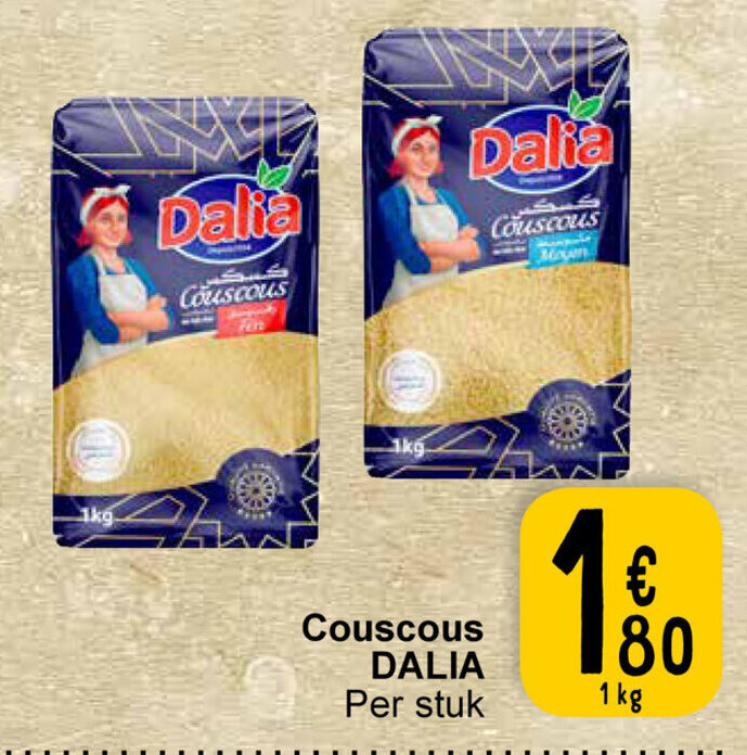 Dalia couscous 1KG promotie bij Cora