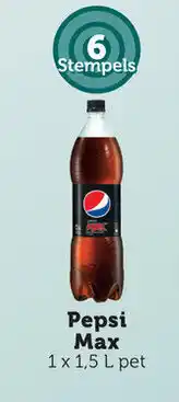BelBev Pepsi max 1x1,5L pet aanbieding