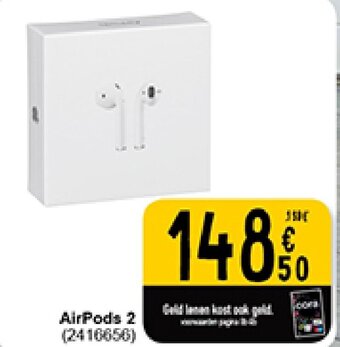Cora AirPods 2 aanbieding