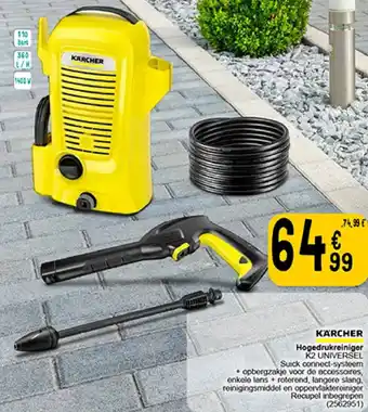 Cora Karcher hogedrukreiniger K2 universel aanbieding