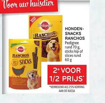 Hondensnacks ranchos pedigree