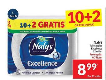 Intermarché Nalys toiletpapier aanbieding