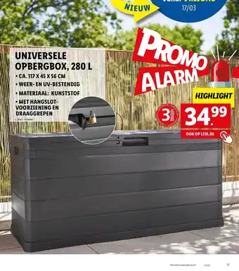 Lidl Universele opbergbox aanbieding