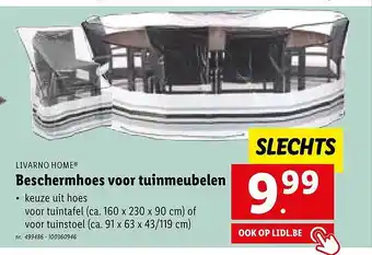 Lidl Livarno home beschermhoes voor tuinmeubelen aanbieding