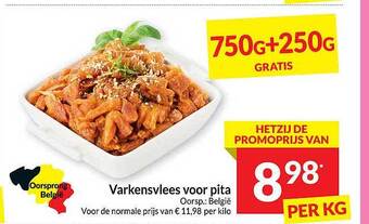 Intermarché Varkensvlees voor pita aanbieding