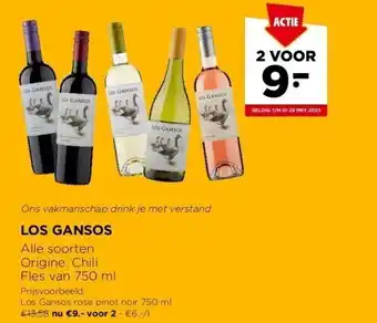 Jumbo Los gansos alle soorten origine: chili fles van 750 ml aanbieding