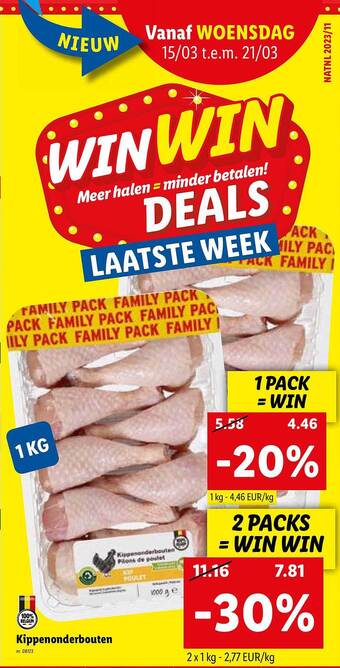 Lidl Kippenonderbouten aanbieding