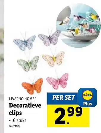 Lidl Livarno home decoratieve clips aanbieding