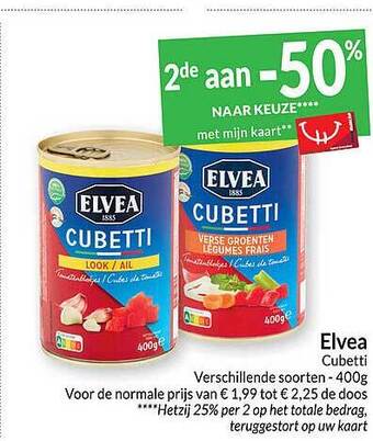 Intermarché Elvea cubetti aanbieding
