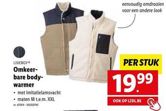 Omkeerbare bodywarmer