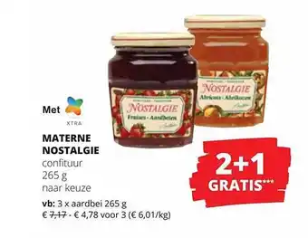 Spar Colruyt Materne nostalgie confituur aanbieding