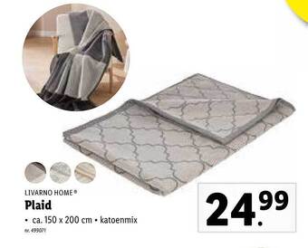 Lidl Livarno home plaid aanbieding