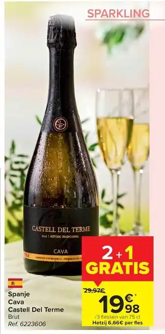 Carrefour Spanje Cava Castell Del Terme aanbieding
