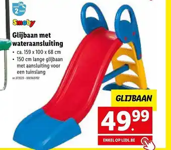 Lidl Smoby glijbaan met wateraansluiting aanbieding