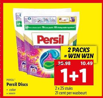 Lidl Persil discs aanbieding