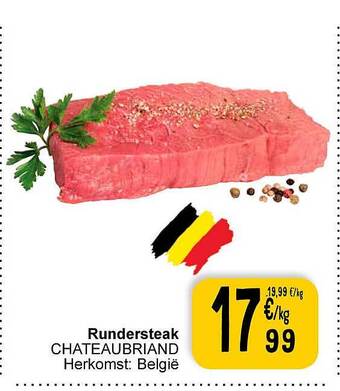 Cora Rundersteak chateaubriand aanbieding
