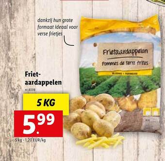 Lidl Frietaardappelen aanbieding