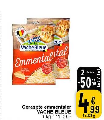 Cora Geraspte emmentaler vache bleue aanbieding