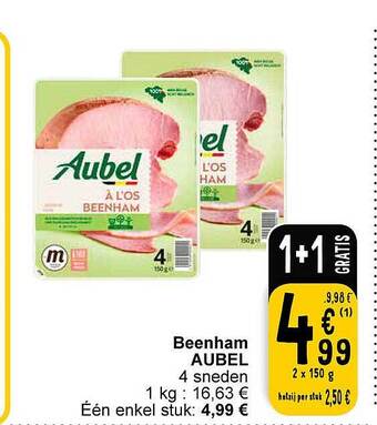 Cora Beenham aubel aanbieding