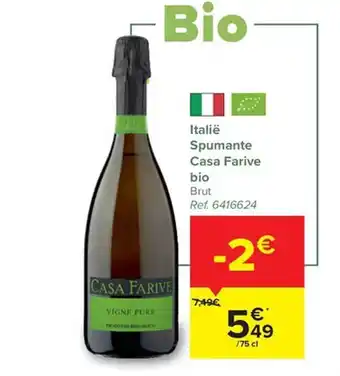 Italie Spumante Casa Farive Bio