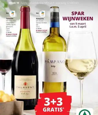 Spar Colruyt Talavent, pampano aanbieding