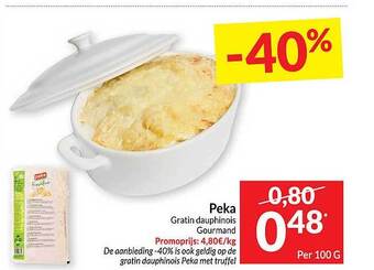Intermarché Peka gratin dauphinois gourmand aanbieding